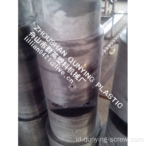 PVC Twin Screw barel untuk memproduksi pipa Pvc